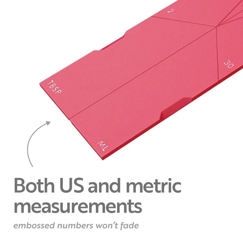Flat Measuring Spoon Set 6 Sizes Magnetic Foldable Precise Measuring for Baking Cooking Liquid Dry Ingredients | Sansoti