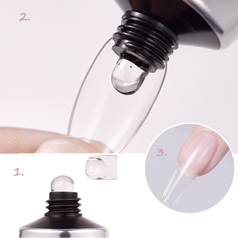 Kunstnagel-Starterset mit UV-Lampe und Entferner – komplettes professionelles Nagelkunst-Set für zu Hause | Sansoti