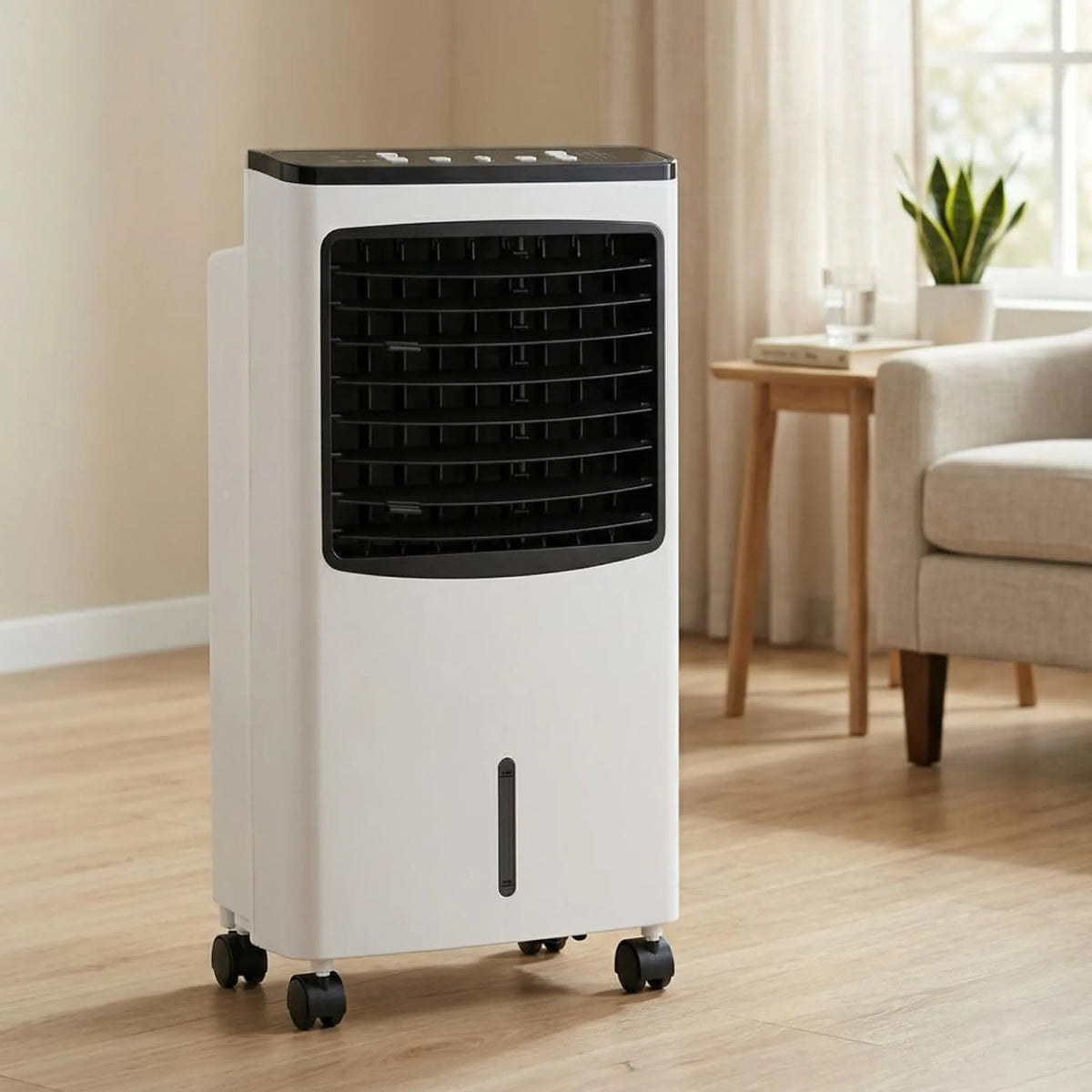 Portable Evaporative Cooler with Remote Control & Ion Filter for a Cool, Fresh Indoor Climate at Home or in the Office | Sansoti