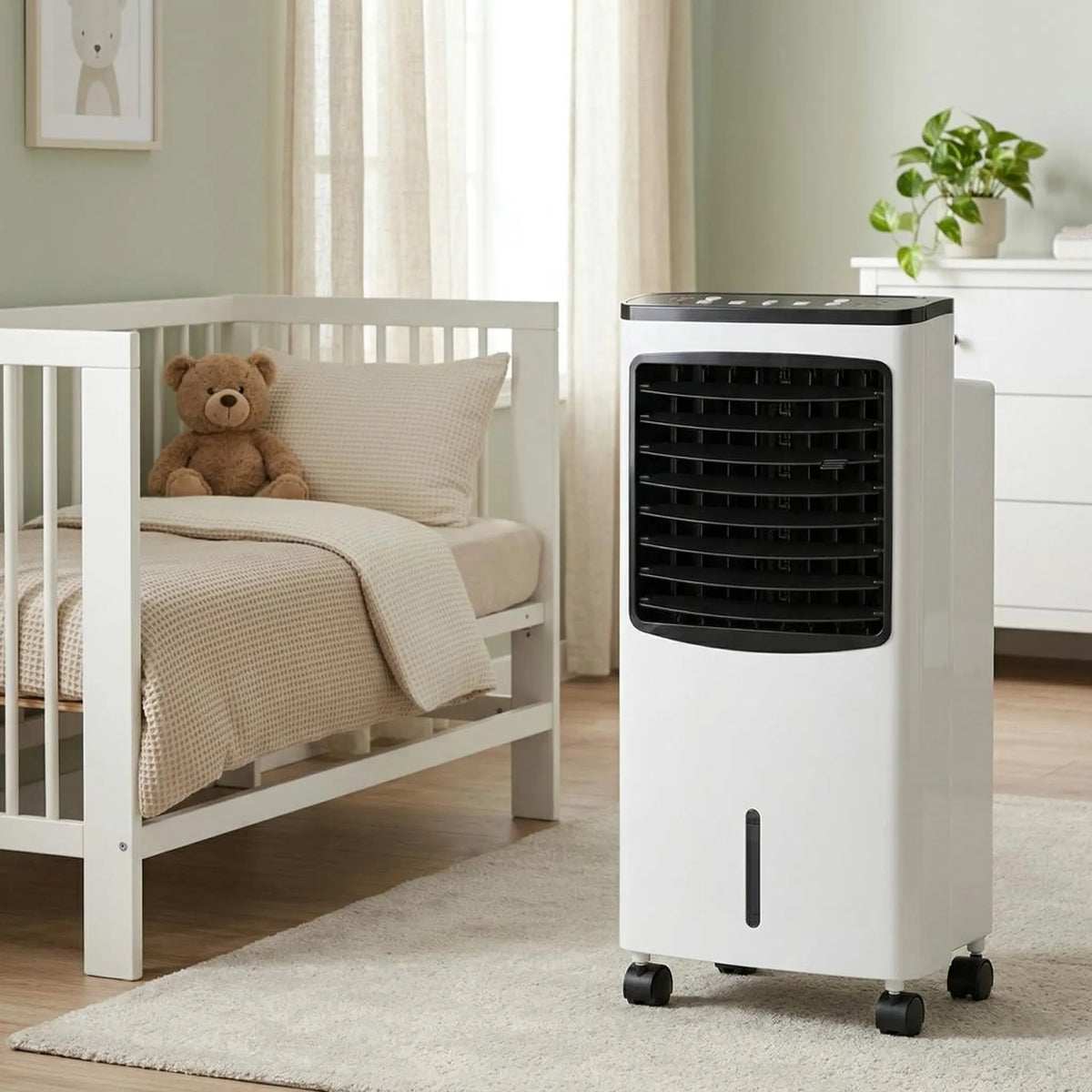 Portable Evaporative Cooler with Remote Control & Ion Filter for a Cool, Fresh Indoor Climate at Home or in the Office | Sansoti