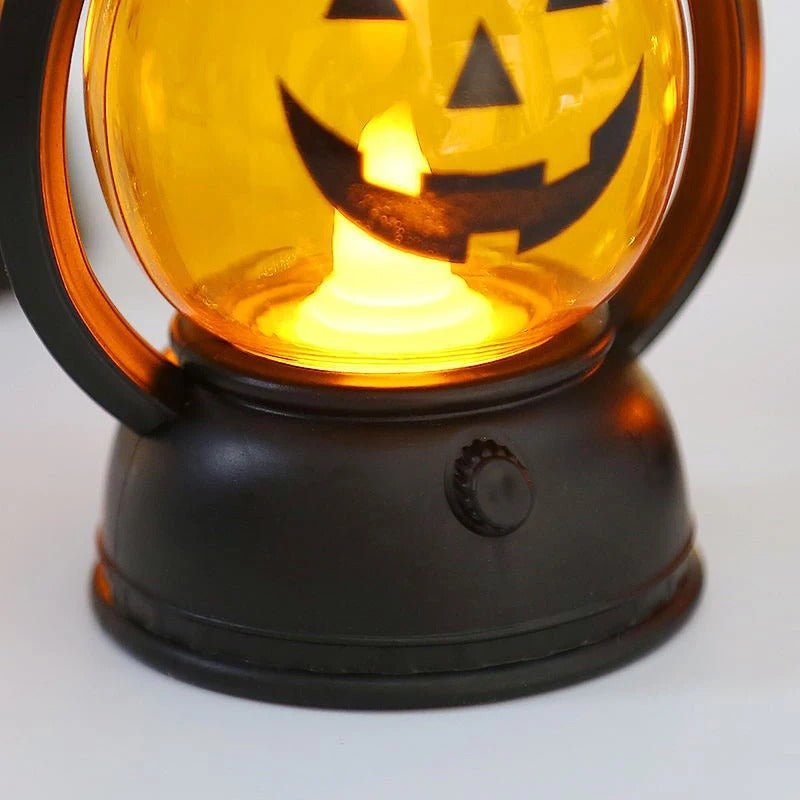 LED Pumpkin Lantern Halloween Creepy Skull Light Flameless Ambient Lighting Decoration for Party | Sansoti