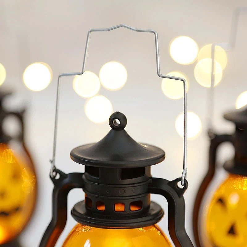 LED Pumpkin Lantern Halloween Creepy Skull Light Flameless Ambient Lighting Decoration for Party | Sansoti