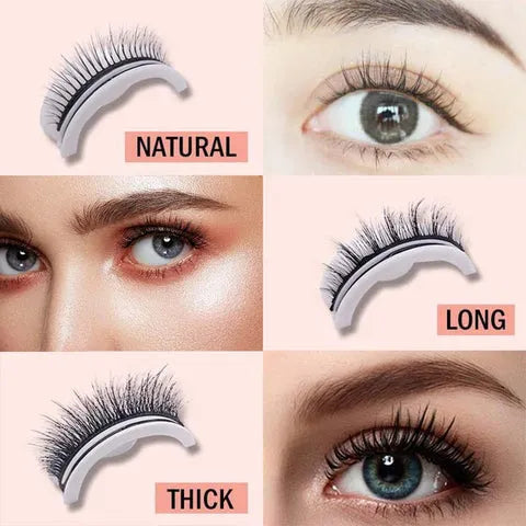 Zelfklevende Kunstwimpers met Herbruikbare Kleefstrips - 3 Seconden Bevestiging zonder Lijm voor Natuurlijke Look | Sansoti