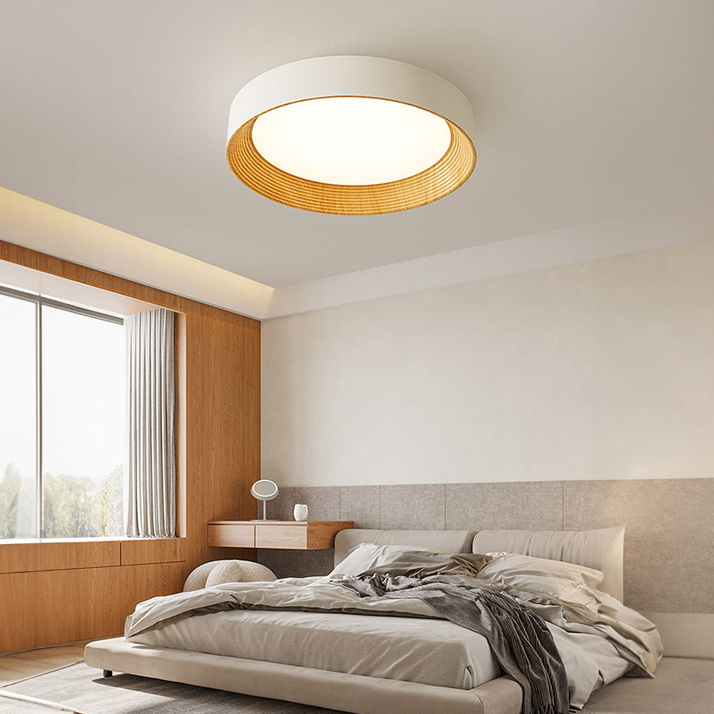 Minimalistische Plafondlamp Rond Laagbouw Slaapkamer Plafondverlichting LED | Sansoti