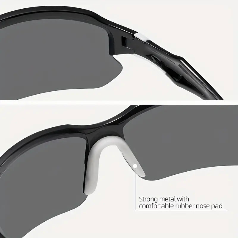 Sportieve Zonnebril met Gepolariseerde Glazen voor Fietsen en Hardlopen Zomer 2025 - UV-Bescherming Lichtgewicht Frame Unisex Outdoor Sport Eyewear | Sansoti