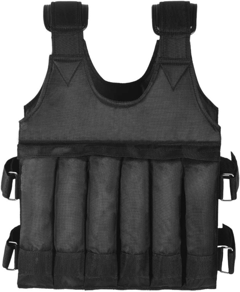 Verstelbaar Gewichtsvest voor Krachttraining tot 30kg Weerstand Bodyweight Cardio HIIT Fitness Workout | Sansoti