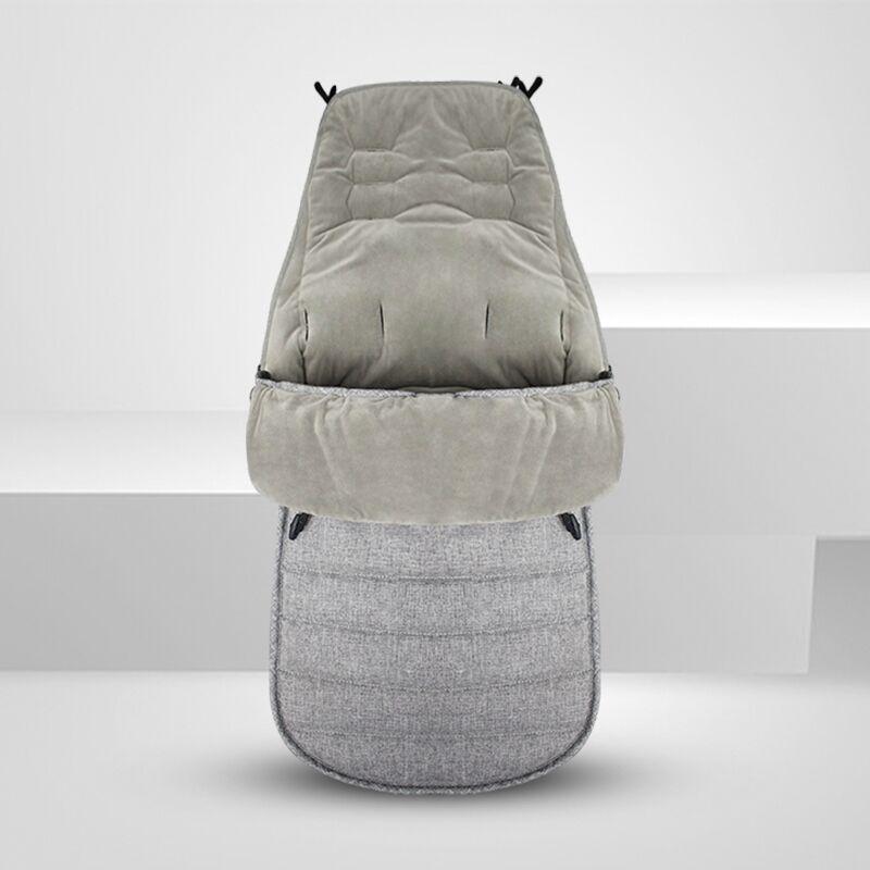 Babyschlafsack-Fußsack für Kinderwagen, universell, Baumwolle, winterwarm, winddicht, doppelter Reißverschluss, 90 cm, komfortabel | Sansoti