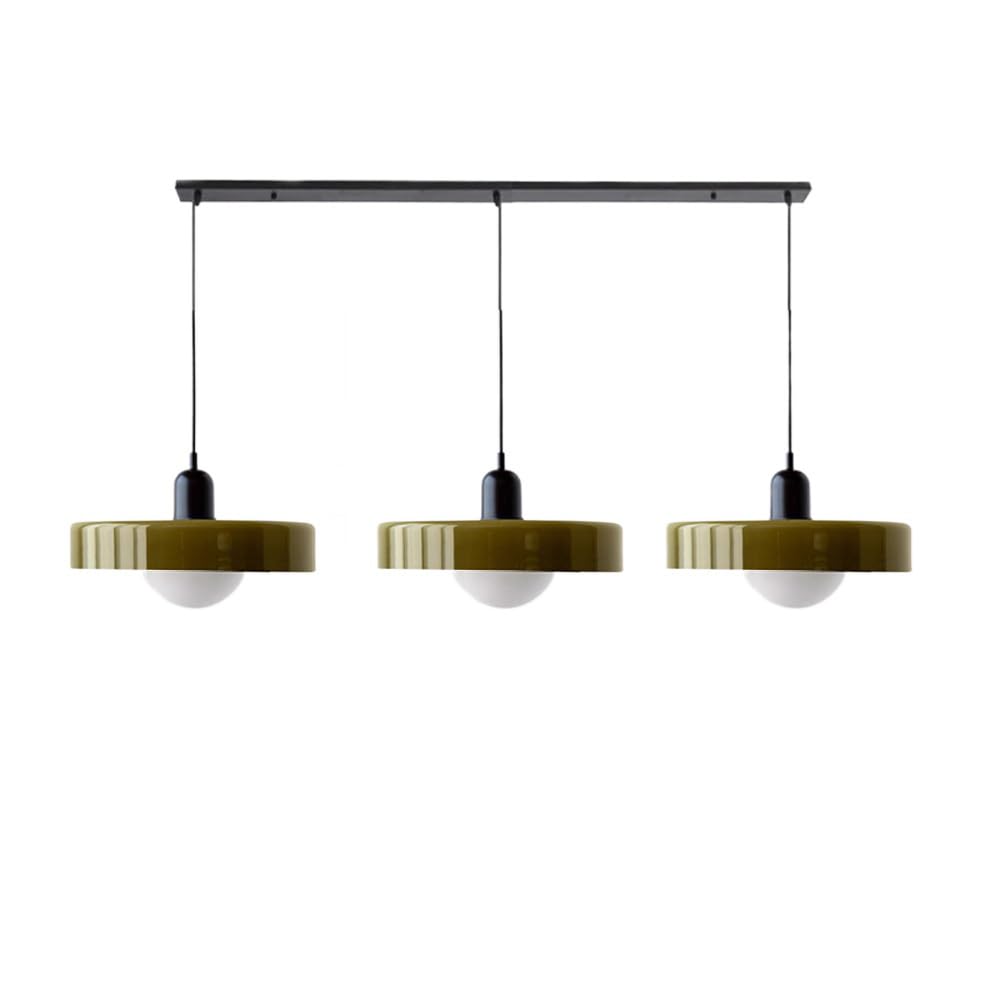 Luccon Suspension Triple Verre G9 Couleurs Rétro Table à Manger Salon Design Éclairage Multi-lampes | Restfield