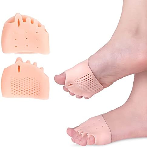 Séparateur d’orteils en silicone avec coussinets en gel pour les soins des pieds, l’alignement des orteils et un confort quotidien à la maison | Sansoti