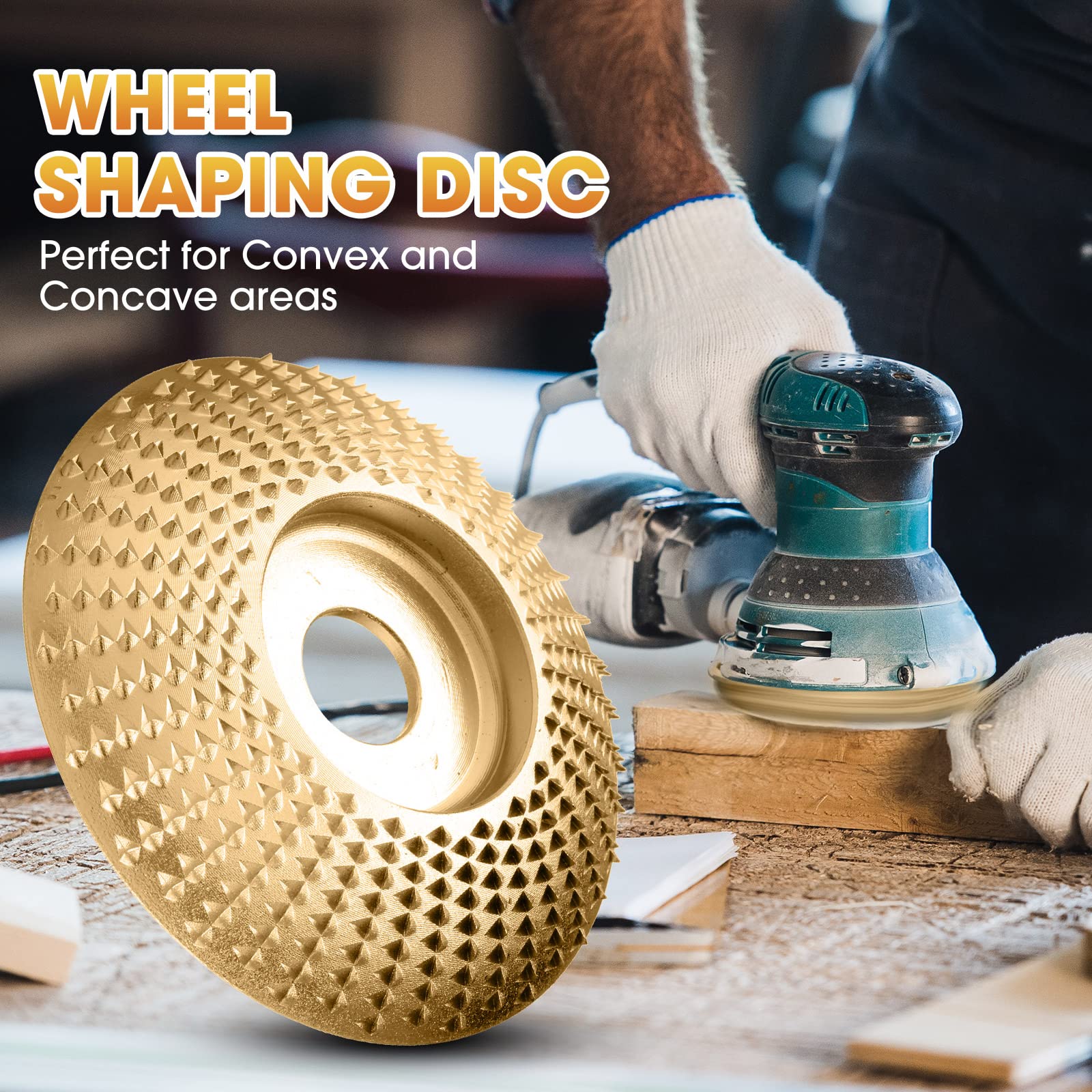Slijpschijven Set Wolfraamcarbide 3-delig Houtbewerking Haakse Slijper 100mm 16mm Boring Vlak Hoekig Boog | Sansoti