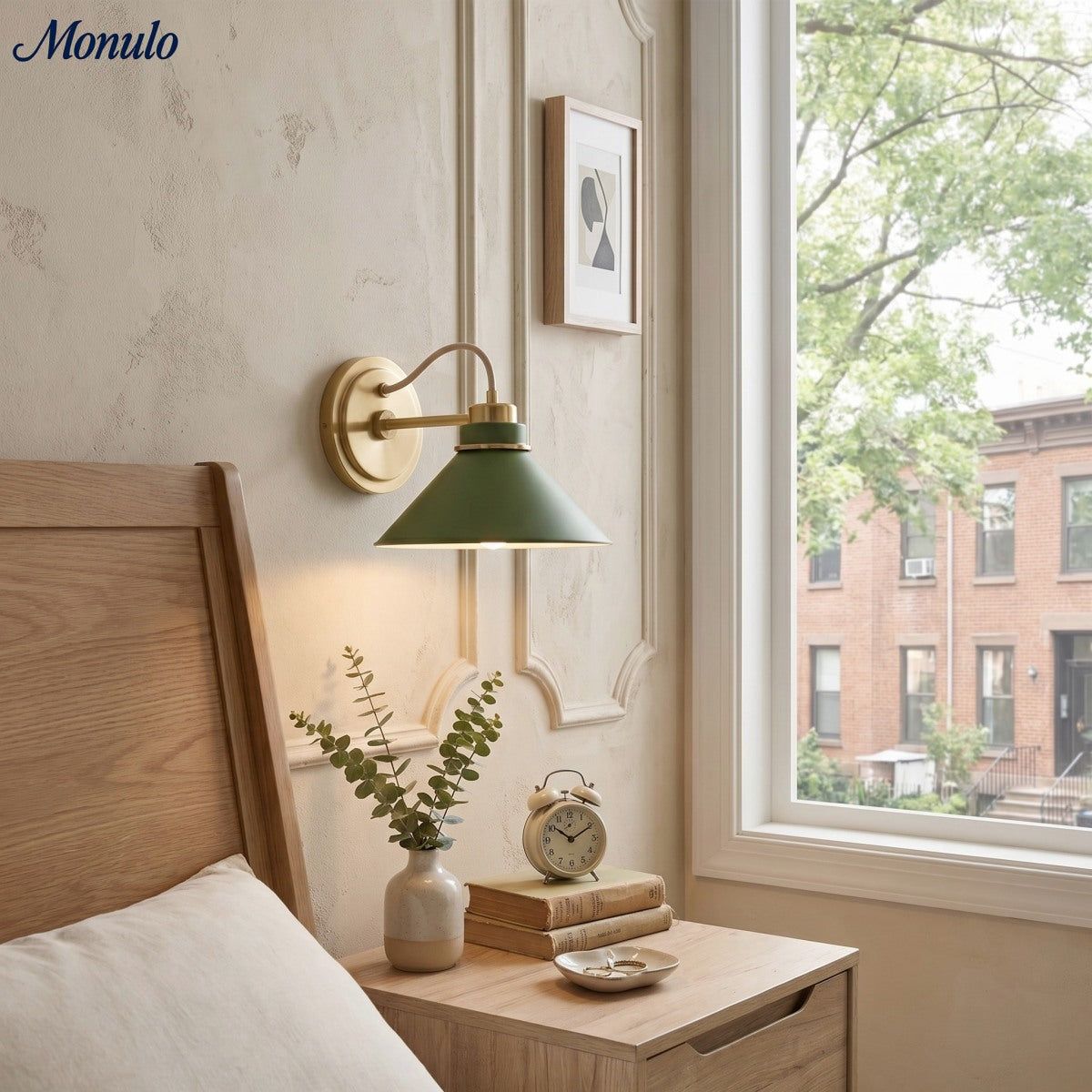 Globe Wandlamp met Gebogen Arm – Moderne Industriële Verlichting voor Badkamer, Slaapkamer en Gang | Sansoti