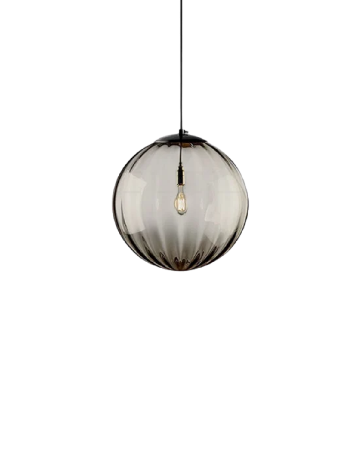 Handgeblazen glazen hanglamp bol met verstelbare kabel grijs blauw bruin rood groen amber 15x22cm 20x25cm sfeerlicht eetkamer woonkamer slaapkamer moderne design verlichting | Sansoti