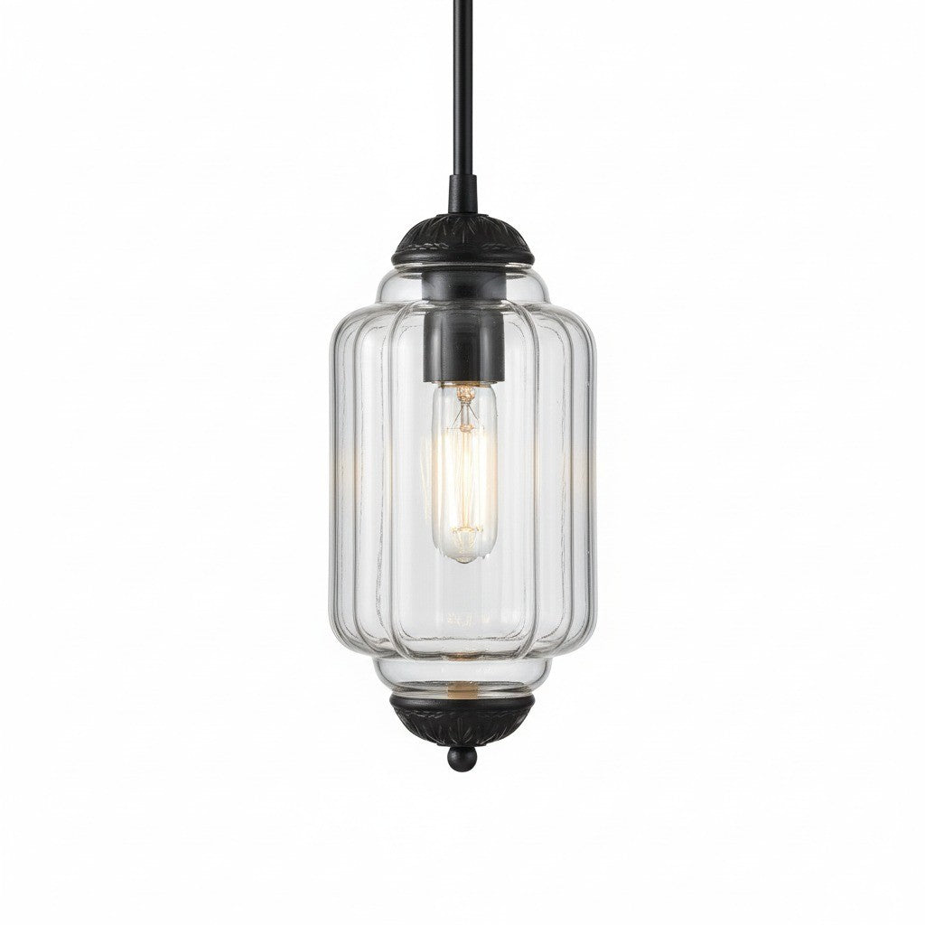 Vintage Melkglazen Hanglamp met Gegolfde Rand – Scandinavische Sfeerverlichting voor Keuken en Slaapkamer | Sansoti