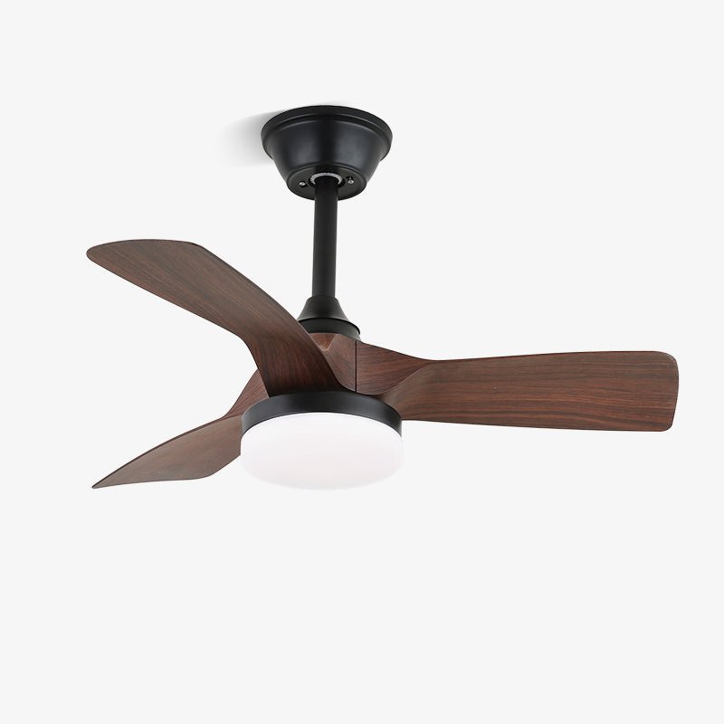 Plafondventilator met Verlichting Scandinavisch Design Zwart Hout 61-80cm | Sansoti