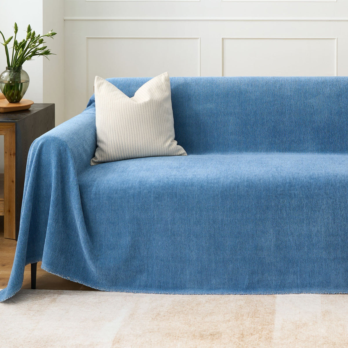 Fischgrätstruktur Sofabezug Haustierfreundlich Wasserabweisender Möbelschutz Textilgewebe Sofa Cover | Sansoti