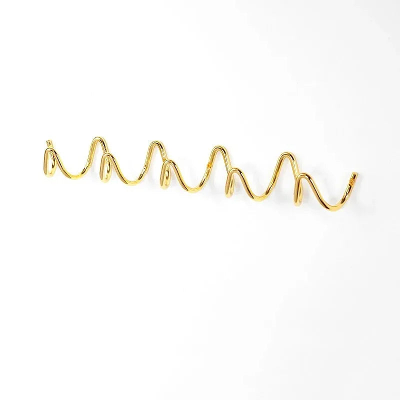 Wandkapstok Metaal Design Golvend 3 Of 5 Haken Modern | Sansoti