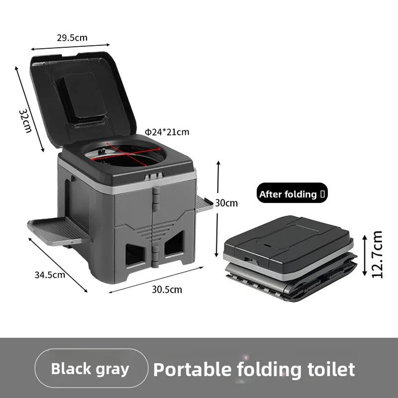 Toilettes de camping pliables sans odeur - toilettes portables pour le camping en plein air et les situations d’urgence à domicile | Sansoti