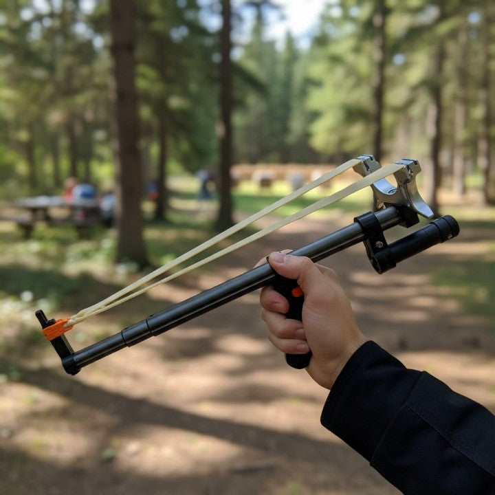Telescopische Katapult met Laservisier – Krachtige Precisiekatapult voor Outdoorgebruik | Sansoti