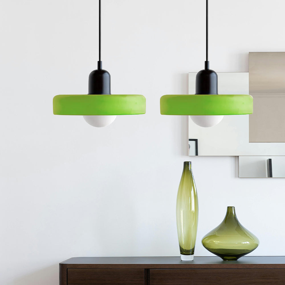 Luccon Doppelte Hängeleuchte Glas G9 35 cm Modern Esstisch Wohnzimmer Design Beleuchtung | Restfield