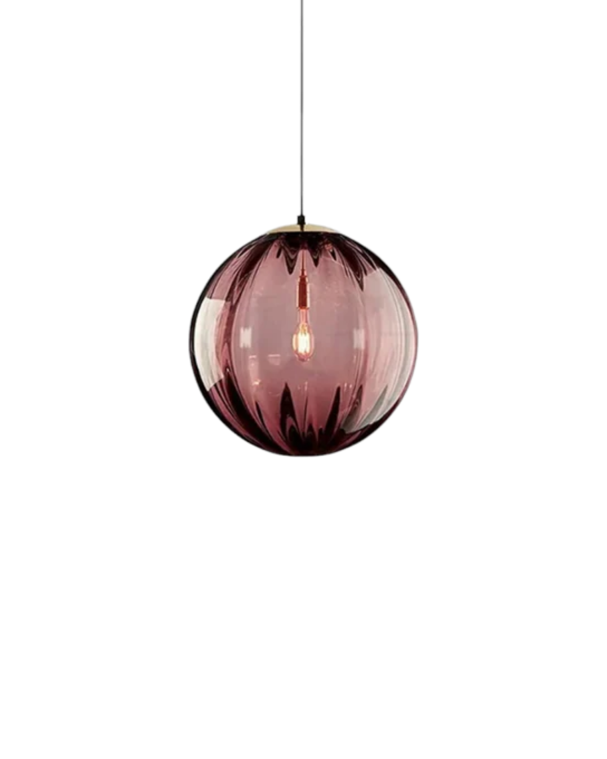 Handgeblazen glazen hanglamp bol met verstelbare kabel grijs blauw bruin rood groen amber 15x22cm 20x25cm sfeerlicht eetkamer woonkamer slaapkamer moderne design verlichting | Sansoti