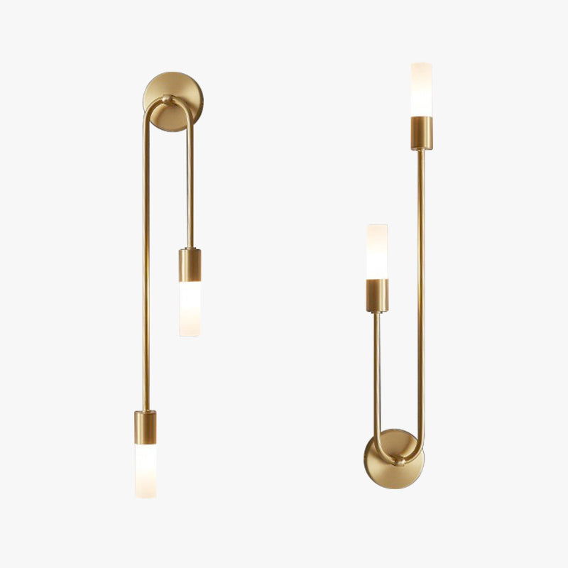 Wandleuchte Metall Gold Acrylschirm 1 Lampe Wohnzimmer Schlafzimmer Flur Warmes Licht Zeitgemäßes Design Wandleuchte | Sansoti