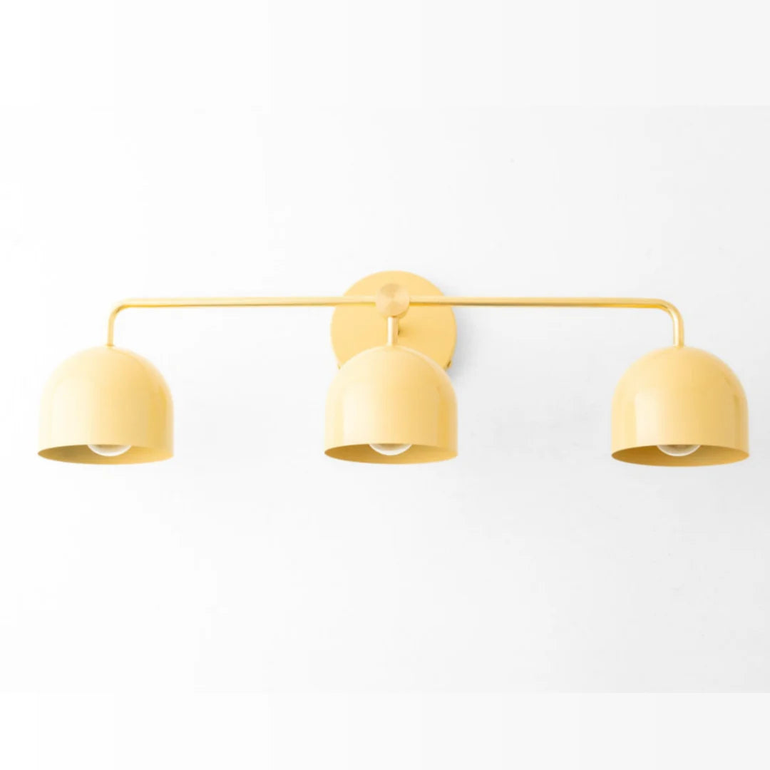 Koepelkapjes Wandlamp Modern Scandinavisch Metaal Zwart Messing 2-3 Lichtpunten Badkamer Hal Slaapkamer Sfeerverlichting | Sansoti