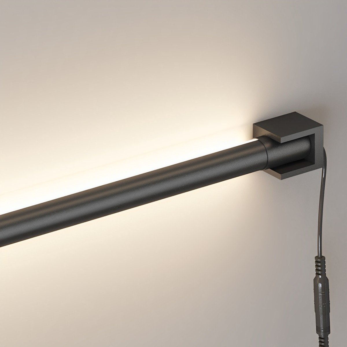 Applique murale LED orientable Strip noir et blanc au design minimaliste, réglable à 360 degrés, éclairage d’ambiance moderne | Sansoti