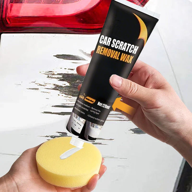 Lakroestreparatiepasta 120ml voor Krasverwijdering Auto Polijstmiddel Inclusief Applicatorpad Beschermlaag Klarlak Bumper | Sansoti
