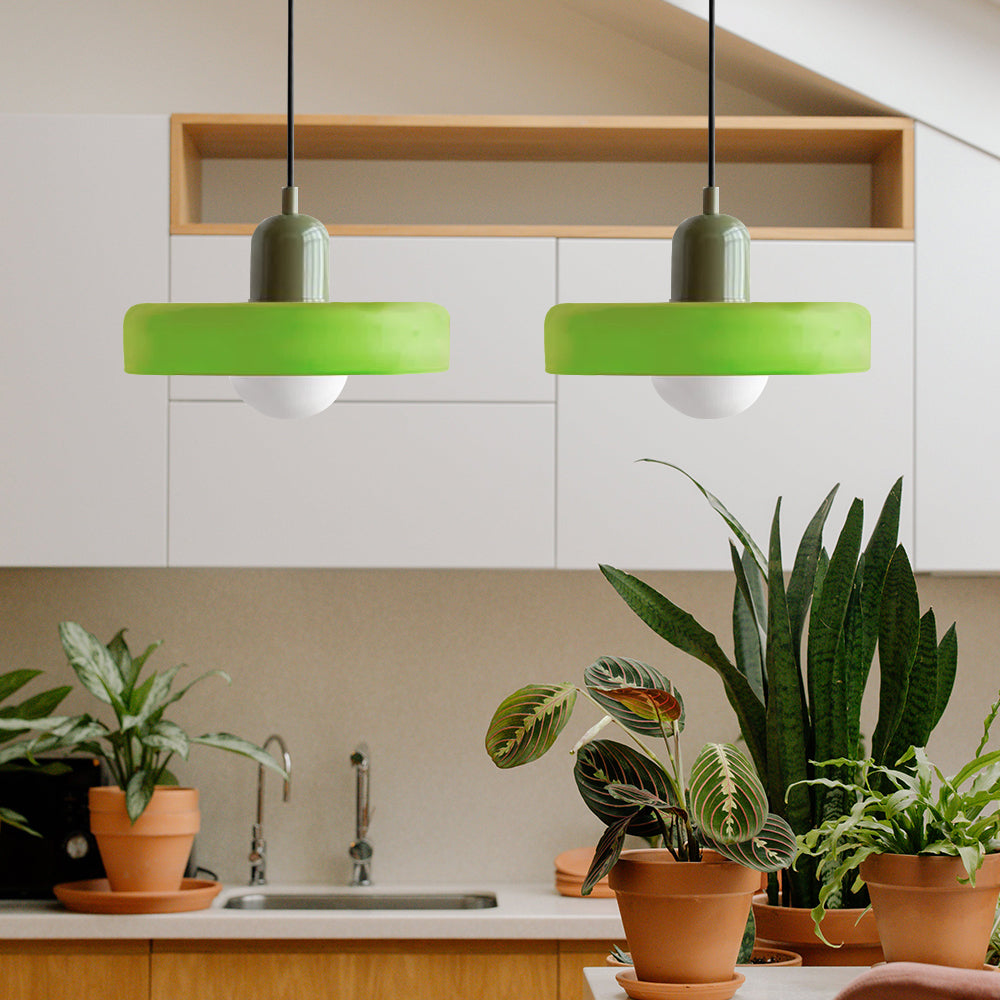 Luccon Doppelte Hängeleuchte Glas G9 35 cm Modern Esstisch Wohnzimmer Design Beleuchtung | Restfield