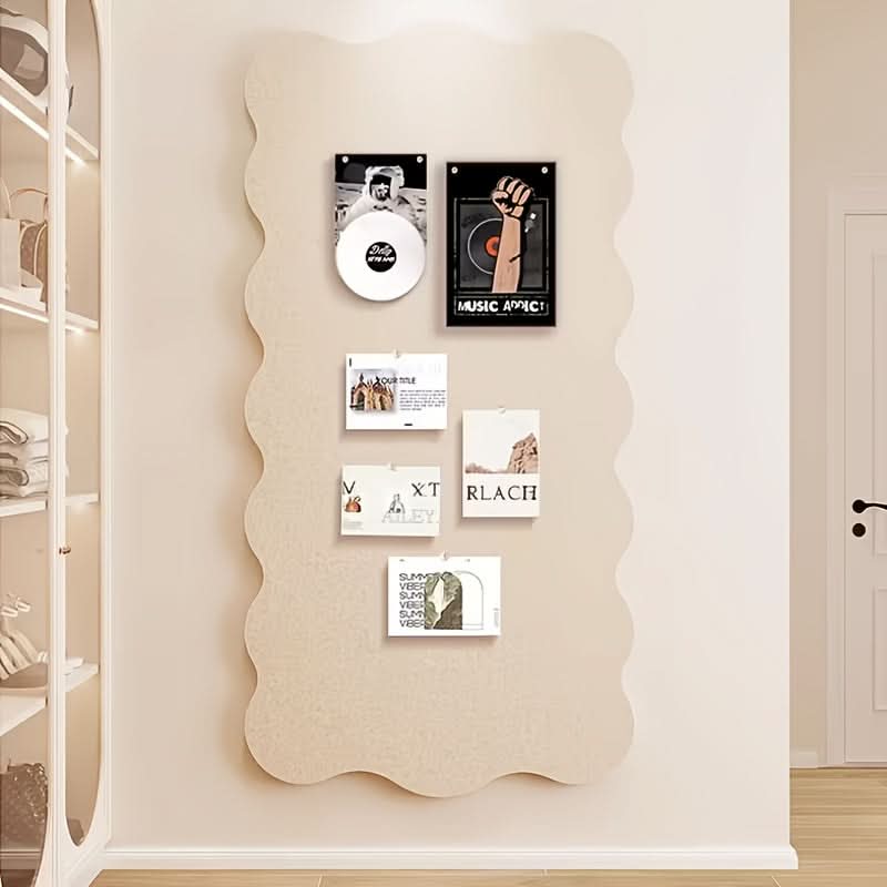 Dekoratives Filz-Pinnbrett 60x120cm mit Reißzwecken für Büro, Homeoffice, kreative Räume, Wanddekoration | Sansoti