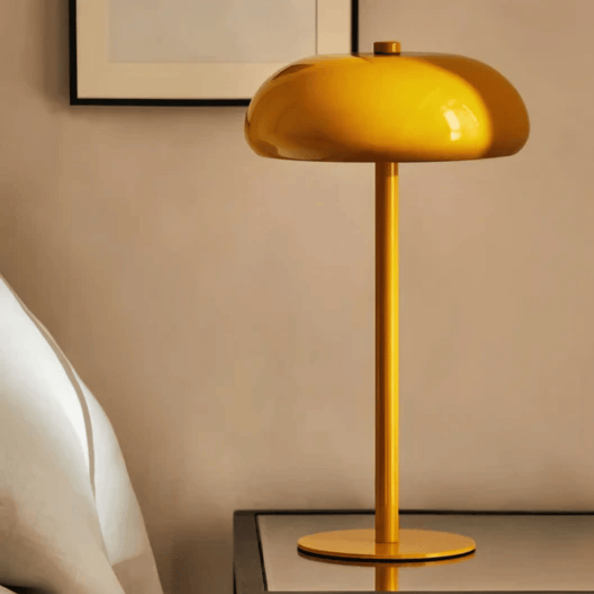 Lampe de table rechargeable avec commande tactile, en fer, 5W, LED à intensité variable, lampe de chevet sans fil et d’ambiance | Sansoti