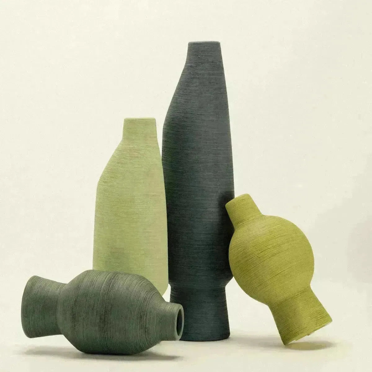 Keramische Vaas Groen Organisch Vorm Matcha Olijf Limoen 20cm 30cm 40cm Decoratie