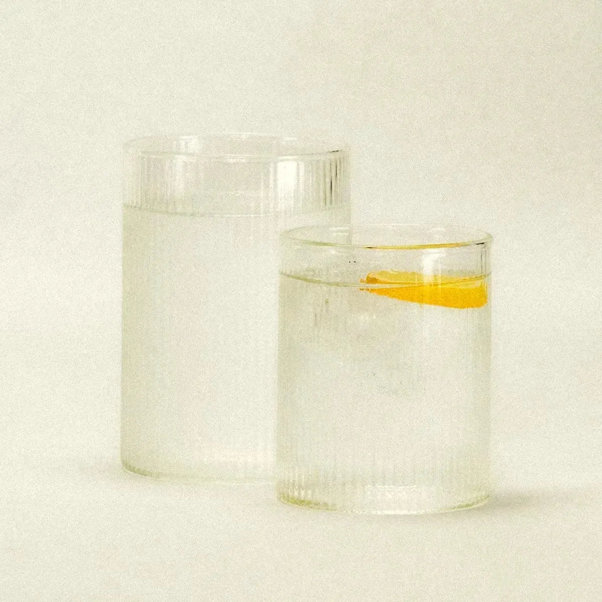 Verre à boire cannelé Verre côtelé Classique 300ml 400ml Transparent Cadeau de table | Restfield