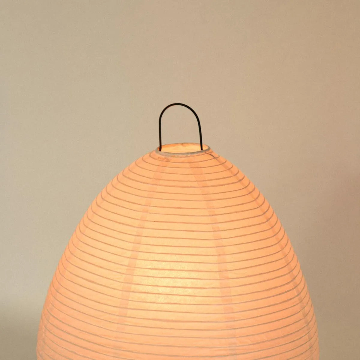 Tischleuchte Reispapier Japanisch Minimalistisch 28cm Metallrahmen Stimmungslicht Weiß | Restfield