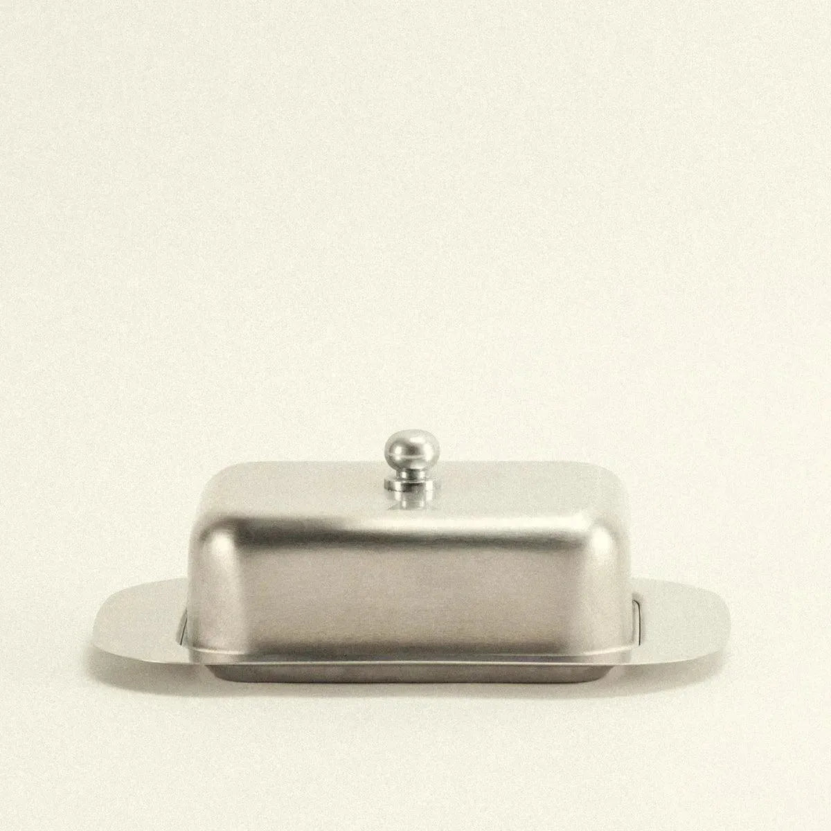 Butterdose Edelstahl Klassisch Vintage 19cm Geschwungene Form Küche Tischdekoration | Restfield