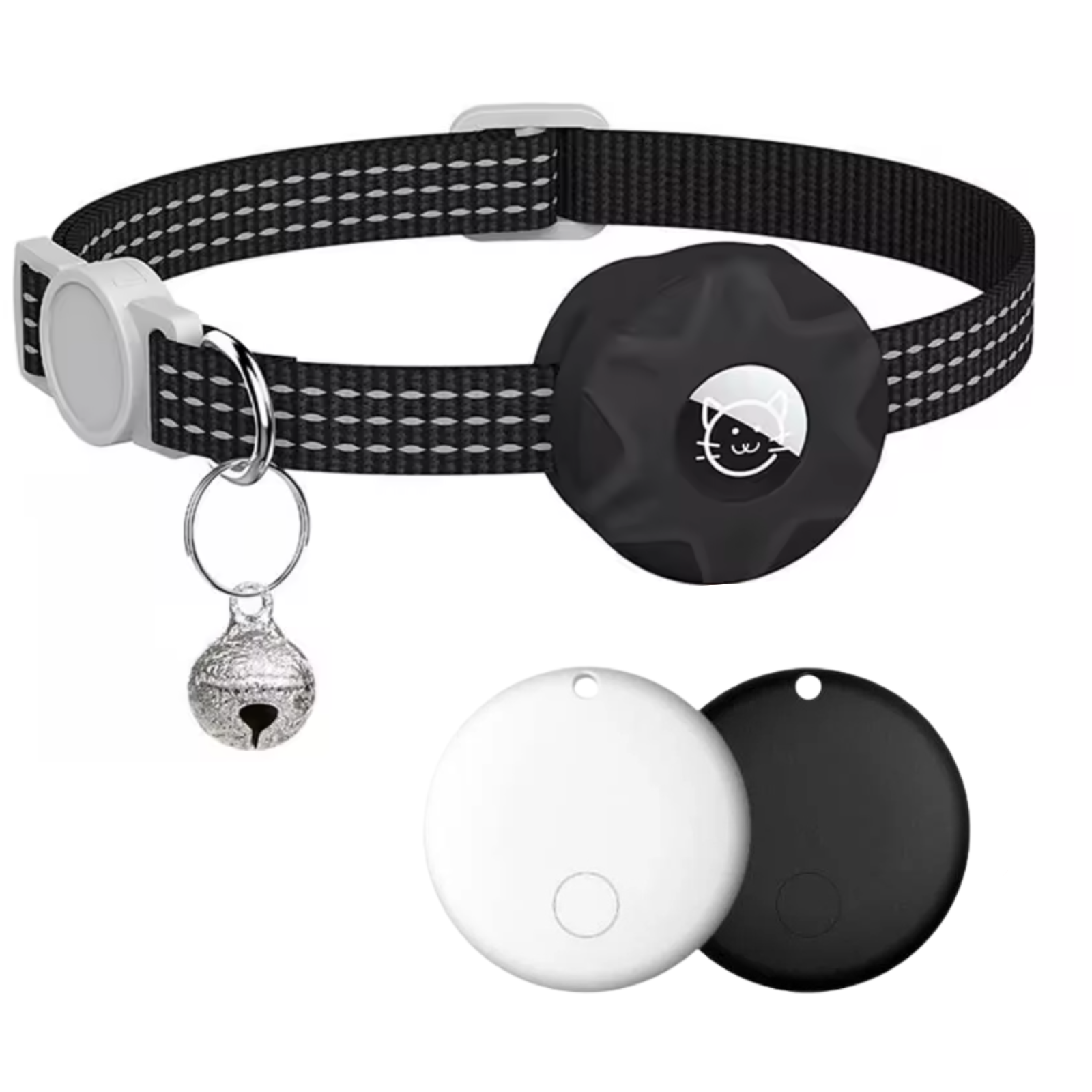 Slimme Locatietracker voor Honden en Katten met Reflecterend Halsband – Android – Compact & Waterdicht – 8-10 Maanden Batterijduur | Sansoti