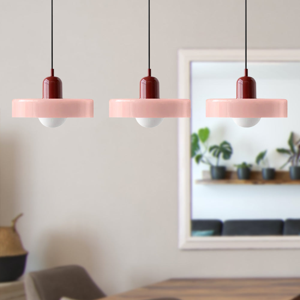 Luccon Suspension Triple Verre G9 Couleurs Rétro Table à Manger Salon Design Éclairage Multi-lampes | Restfield