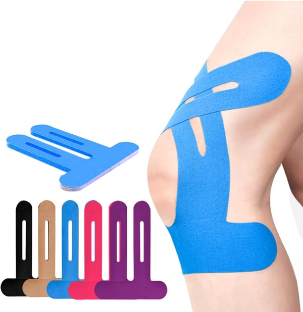 Kinesio tape préformé pour le genou, élastique et respirant, soutien sportif, liberté de mouvement et stabilité | Sansoti