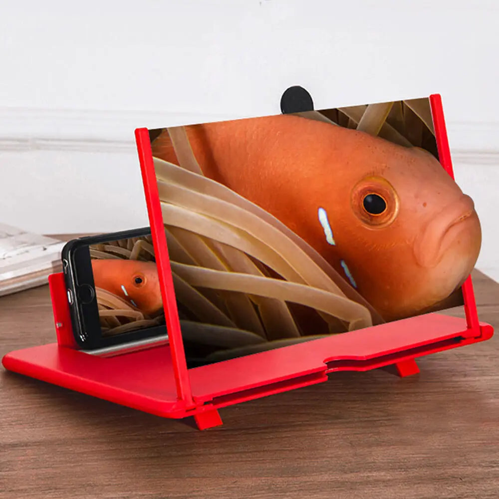 3D Telefoon Schermvergrootglas met Verstelbare Standaard | Handsfree Telefoonhouder voor Films en Video's | Draagbare Beeldschermvergroter voor Smartphones | Opvouwbaar Scherm Magnifier | Compatibel met Alle Telefoons | Sansoti