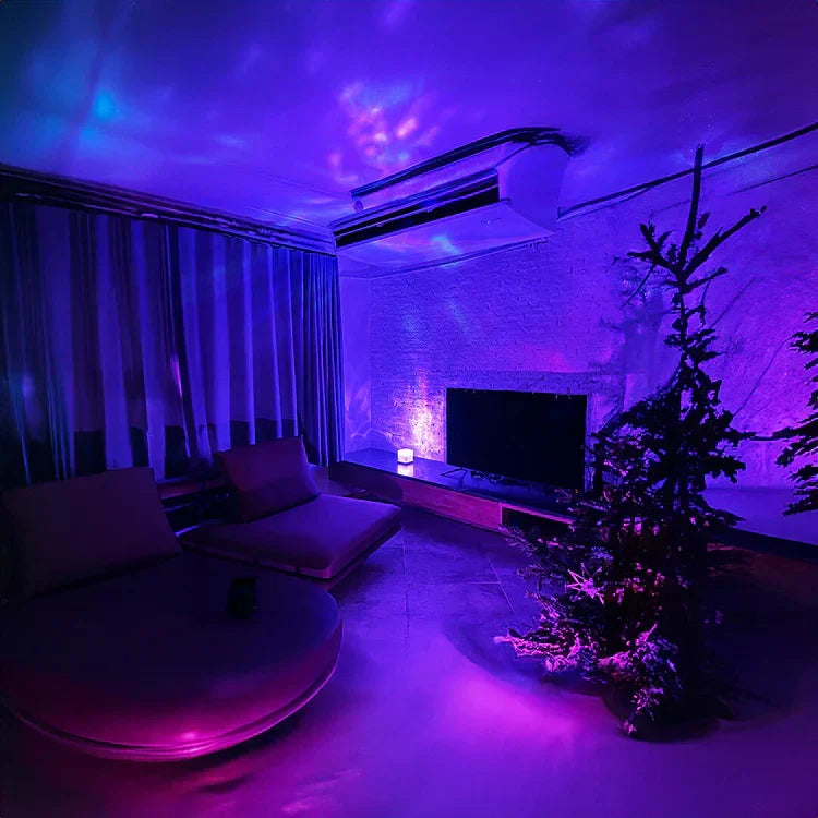 Aurore Projectorlamp Draadloos 16 Kleuren Timer Sfeerlicht Slaapkamer Nachtkastje Afstandsbediening Dimbaar | Sansoti