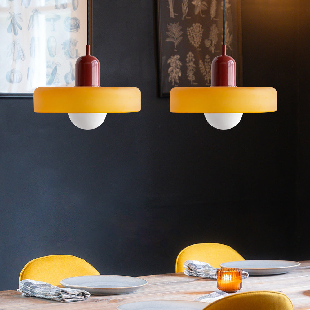 Luccon Doppelte Hängeleuchte Glas G9 35 cm Modern Esstisch Wohnzimmer Design Beleuchtung | Restfield