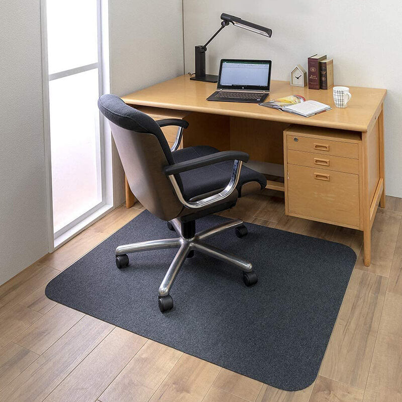 Transparente PVC-Bodenschutzmatte für Bürostühle 89x120cm für Hartparkett und Laminat, rutschfeste Stuhlunterlage | Sansoti