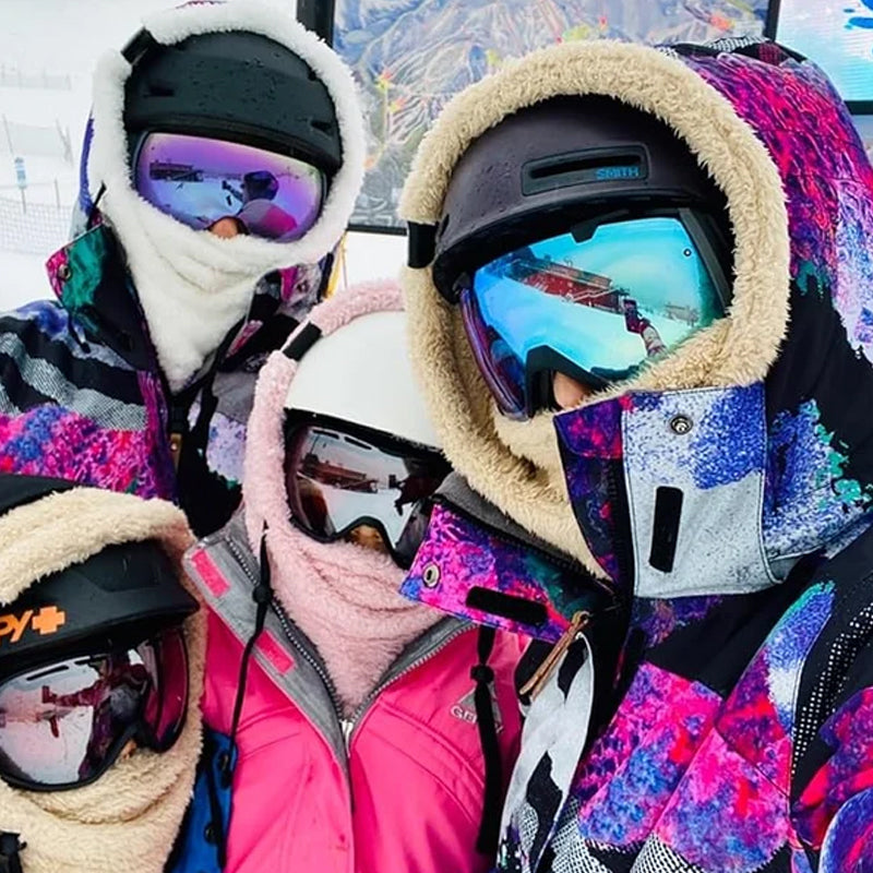 Fleece-Balaclava für den Wintersport mit Nackenschutz, verstellbar, atmungsaktiv, Unisex-Gesichtsmaske für Outdoor-Aktivitäten | Sansoti