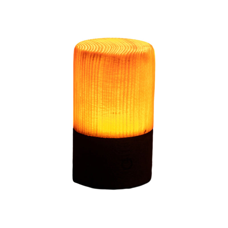 LED Tafellamp Oplaadbaar Touch Dimbaar Houtlook Sfeerlamp Slaapkamer Bureau Draadloos Warm Licht Nachtlampje | Sansoti