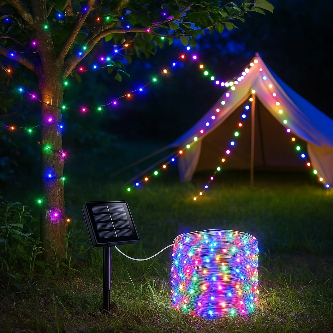 Solar LED String Lights 30m Garden Lighting Waterproof Outdoor Lighting 8 Light Modes Atmospheric Garden Ambience Patio | Sansoti