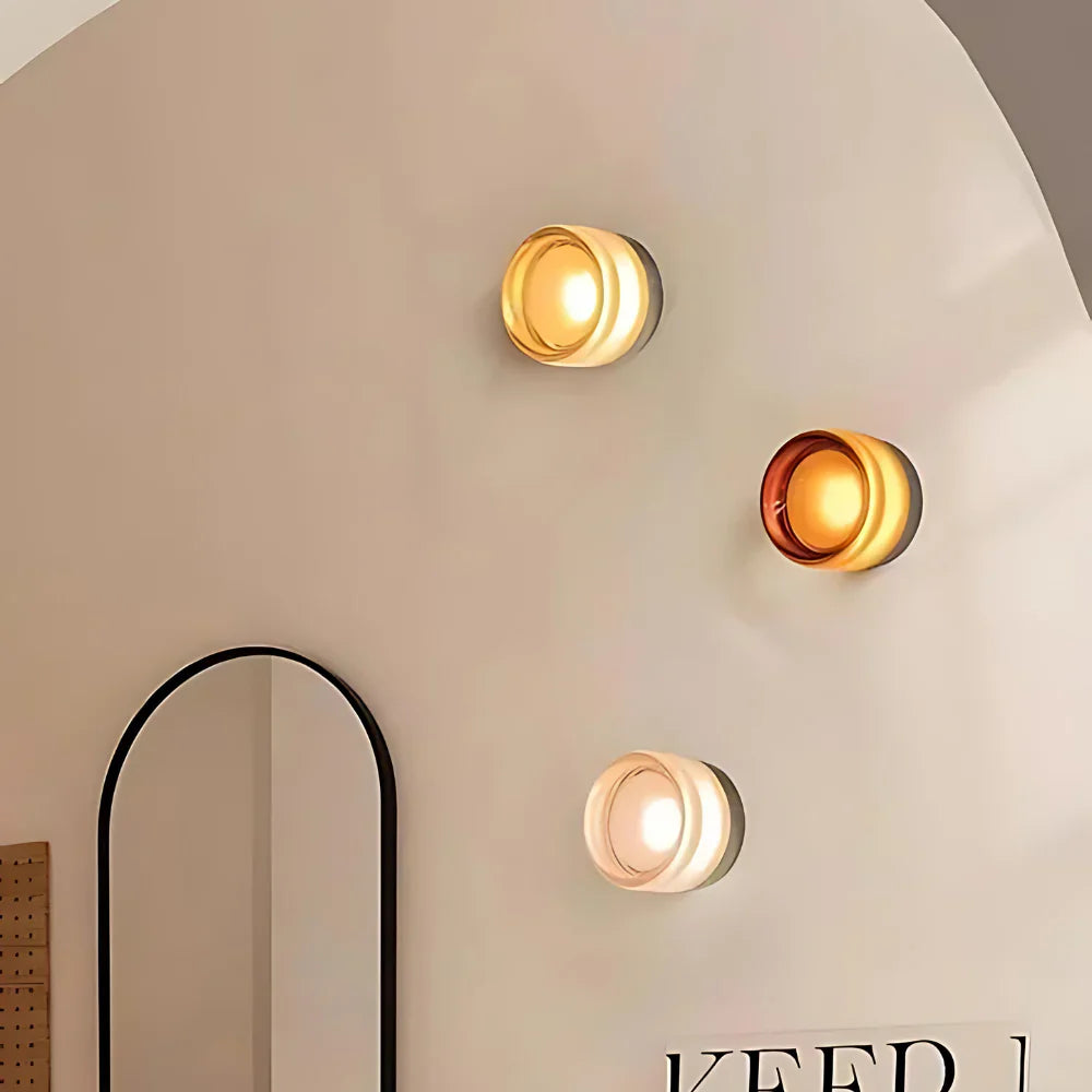 Wandlamp Met Sensor LED Dimpled Acryl Modern Nachtlamp 13,5cm | Sansoti