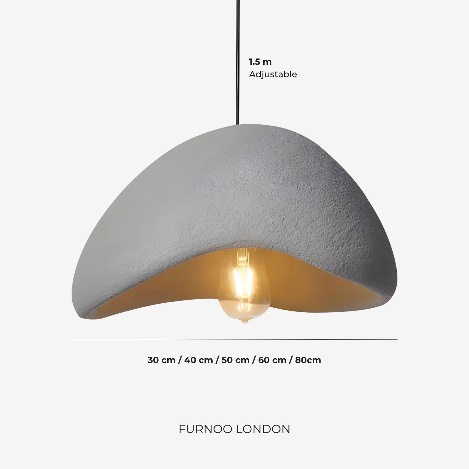 Wabi Sabi Polymeeren Hanglamp – Organische Textuur Scandinavische Lichtdesign voor Woonkamer Eetkamer | Sansoti