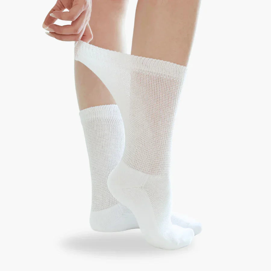 Medische Diabetessokken Naadloos Katoen Ademend voor Gevoelige Voeten Neuropathie Comfort Dagelijks Bescherming | Sansoti