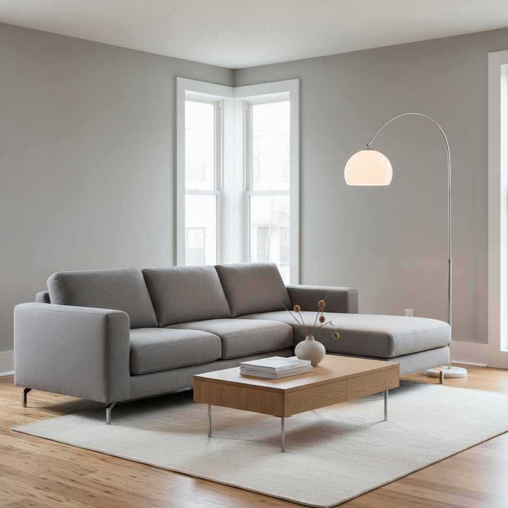 Arch-Shaped Floor Lamp Metal Marble 180cm Tall Warm Light Living Room Reading Corner E27 Dome Shade Scandinavian Design | Sansoti
