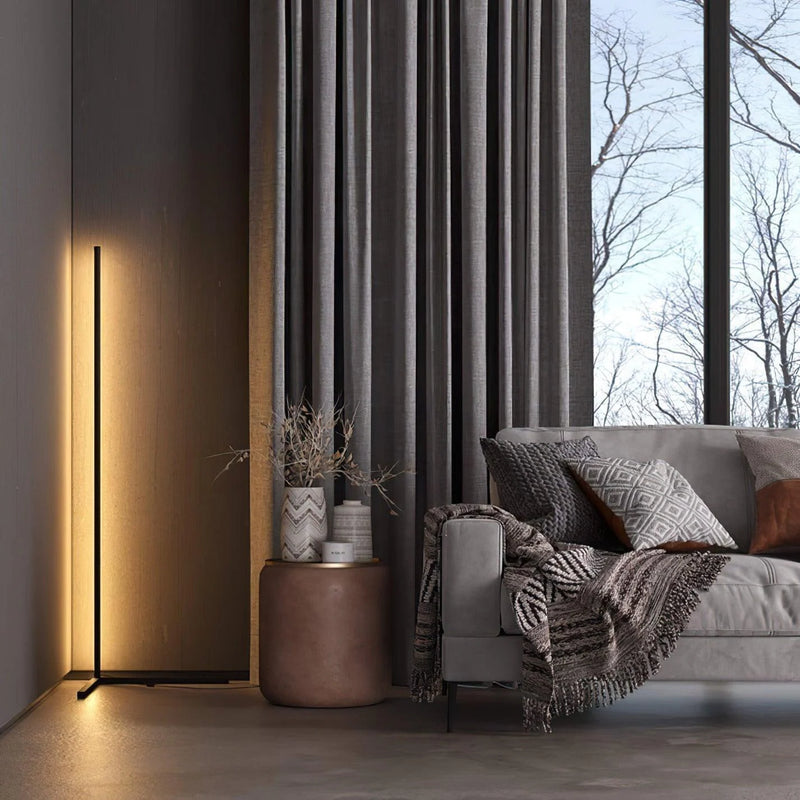 Stehleuchte LED Dimmbar Fernbedienung 142cm Aluminium Minimalistisch Wohnzimmer Schlafzimmer | Restfield